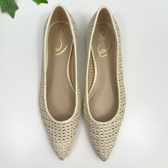 New Sam Edelman Wanda Pointed Toe Flat in Ivory Size 6.5 - Picture 5 of 11